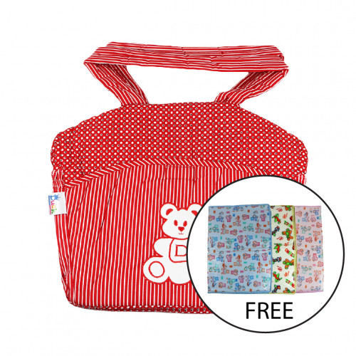 Duck Mother Bag Cotton 2 (ATL93) Red FREE 1pcs Duck PVC Small Baby Mat (WS107)